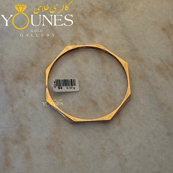 النگو طلا آینه ای تراش دار